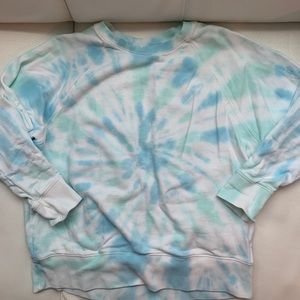 WSLY tie-dye crew neck sweatshirt